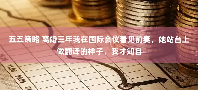 五五策略 离婚三年我在国际会议看见前妻，她站台上做翻译的样子，我才知自